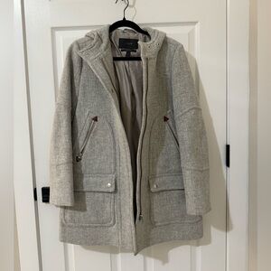 J. Crew Italian Wool Coat in Gray